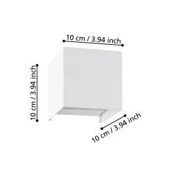 Eglo LED Wandleuchte Va lmonte 3W, 400 lm, 3000K, weiß