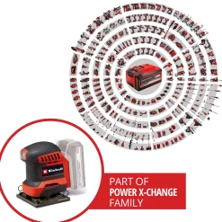 Einhell Expert Akku-Faustschleifer TE-OS 18/113 3X Li Solo