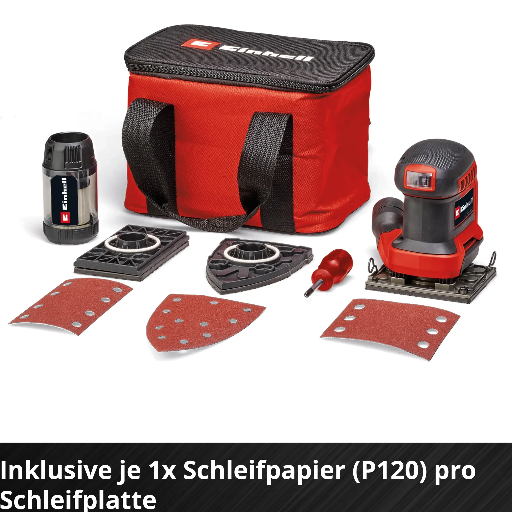 Einhell Expert Akku-Faustschleifer TE-OS 18/113 3X Li Solo
