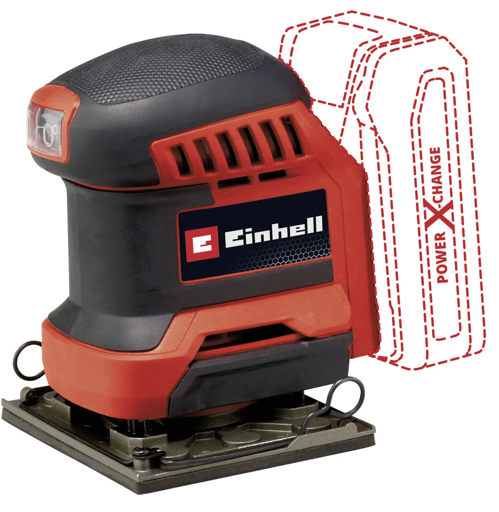 Einhell Expert Akku-Faustschleifer TE-OS 18/113 3X Li Solo