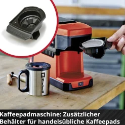 Einhell Expert Akku-Kaffeemaschine TE-CF 18 Li Solo 18 V