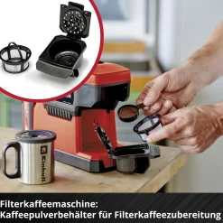 Einhell Expert Akku-Kaffeemaschine TE-CF 18 Li Solo 18 V