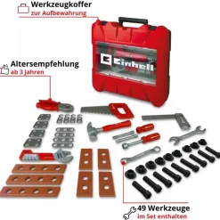 Einhell Kids Kinder-Werkzeugkoffer 50-teilig