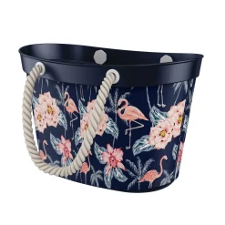Einkaufstasche Shopper Flamingo mit Baumwollhenkel