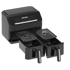Emerio Doppel-Heißluftfritteuse AF-130376.1, 2x 3,6 L, 2400 Watt