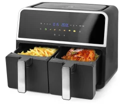 Emerio Doppel-Heißluftfritteuse AF-132833 2x 4,5 L 1700 W