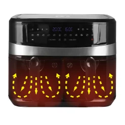 Emerio Doppelzonenheißluftfritteuse AF-126672.4