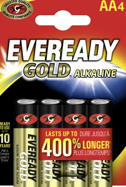 Energizer Alkaline Batterie Eveready Gold Mignon AA 4er Pack