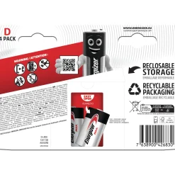 Energizer Alkaline Max Batterie Mono D 1,5 V, 4er Pack