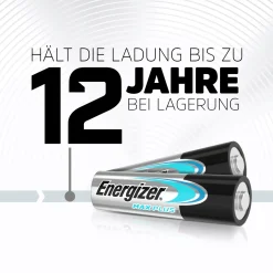 Energizer Alkaline Max Plus Mignon AA 1,5 V, 4er Pack