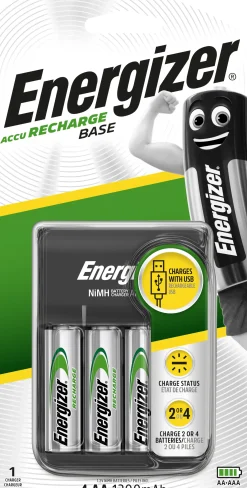 Energizer Ladegerät Base Charger CHVC4E/CHVC4 inkl. 4-AA Mignon