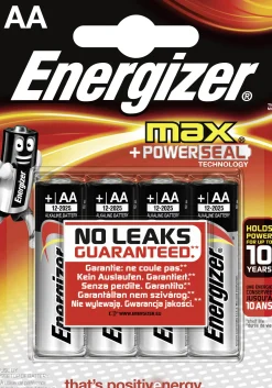 Energizer Max Alkaline Batterie Mignon AA 1,5 V, 4er Pack