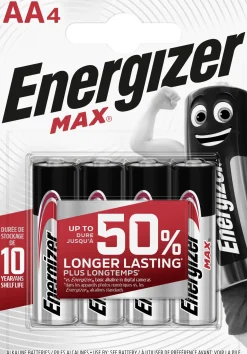 Energizer Max Alkaline Batterie Mignon AA 1,5 V, 4er Pack