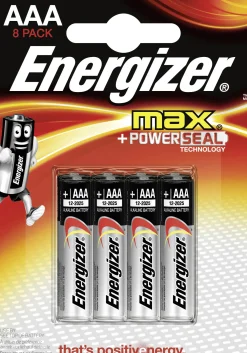 Energizer Max Alkaline Batterie Micro AAA 1,5 V, 8er Pack