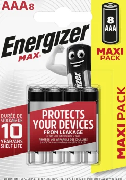 Energizer Max Alkaline Batterie Micro AAA 1,5 V, 8er Pack