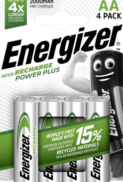 Energizer NiMH Akku Power Plus Mignon AA 2.000 mAh 4er Pack