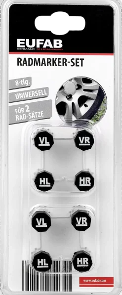 EUFAB Radmarker-Set 8-teilig