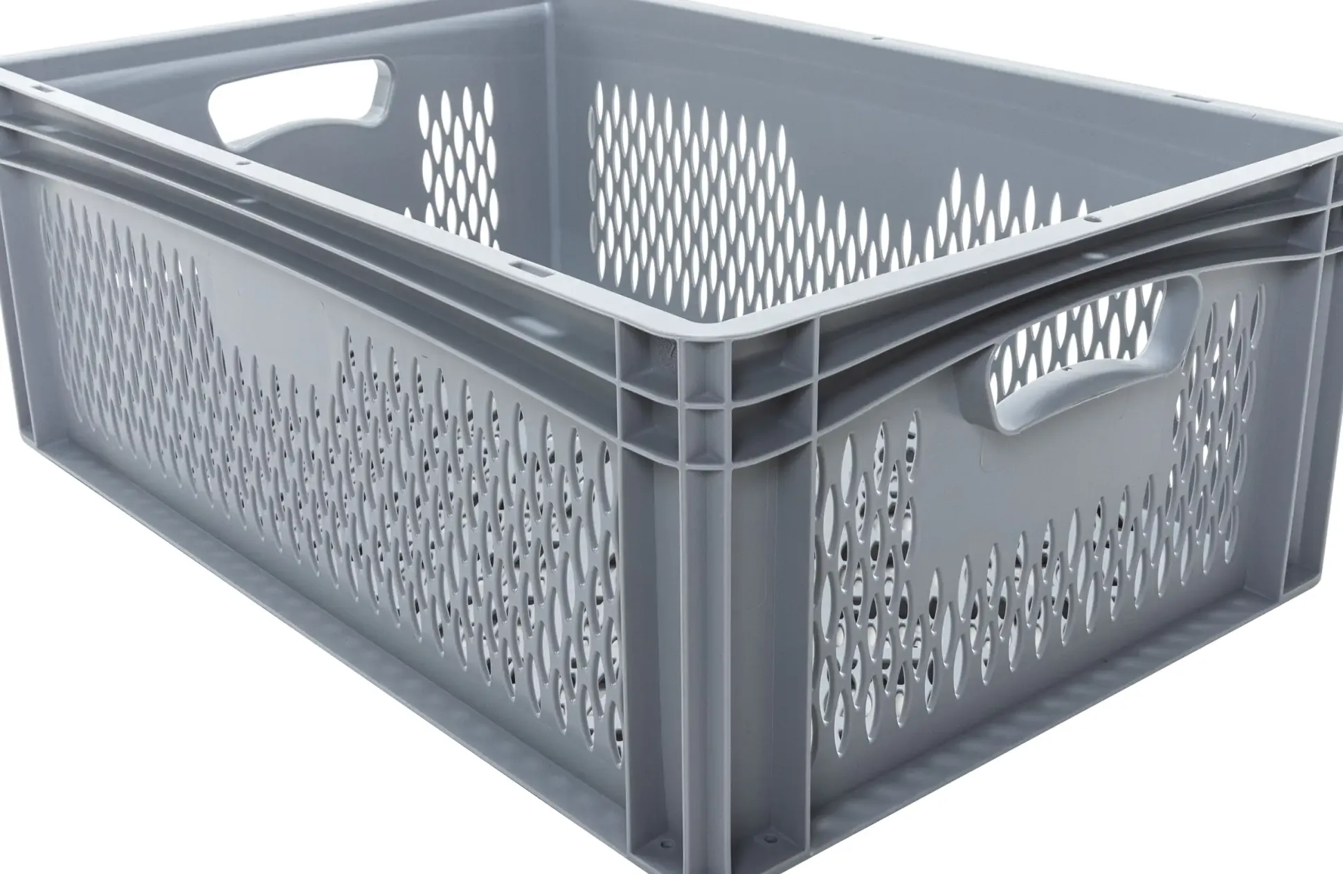 Eurobox 60 x 40 x 22 cm, 41,7 L, durchbrochen, grau