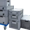 Eurobox 60 x 40 x 32 cm, 62 L, durchbrochen, grau