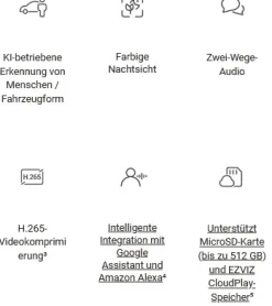 Ezviz Überwachungskamera BC1C mit Akku und Solarpanel 4K