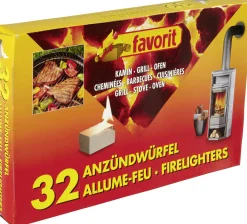 Favorit Anzündwürfel weiß, 32 Stück