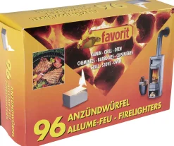 Favorit Anzündwürfel weiß, 96 Stück