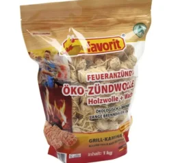 Favorit Öko Zündwolle 1 kg Beutel