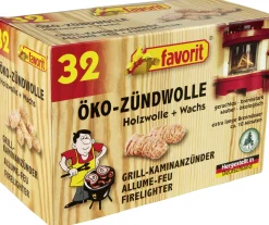Favorit Öko-Anzündwolle 32 Stück