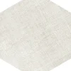 Feinsteinzeug Hexagon Fabric Ivory 21,5 x 25 cm beige