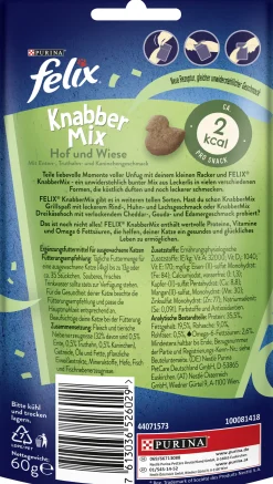 Felix Knabbermix Katzensnack Hof & Wiese 45g