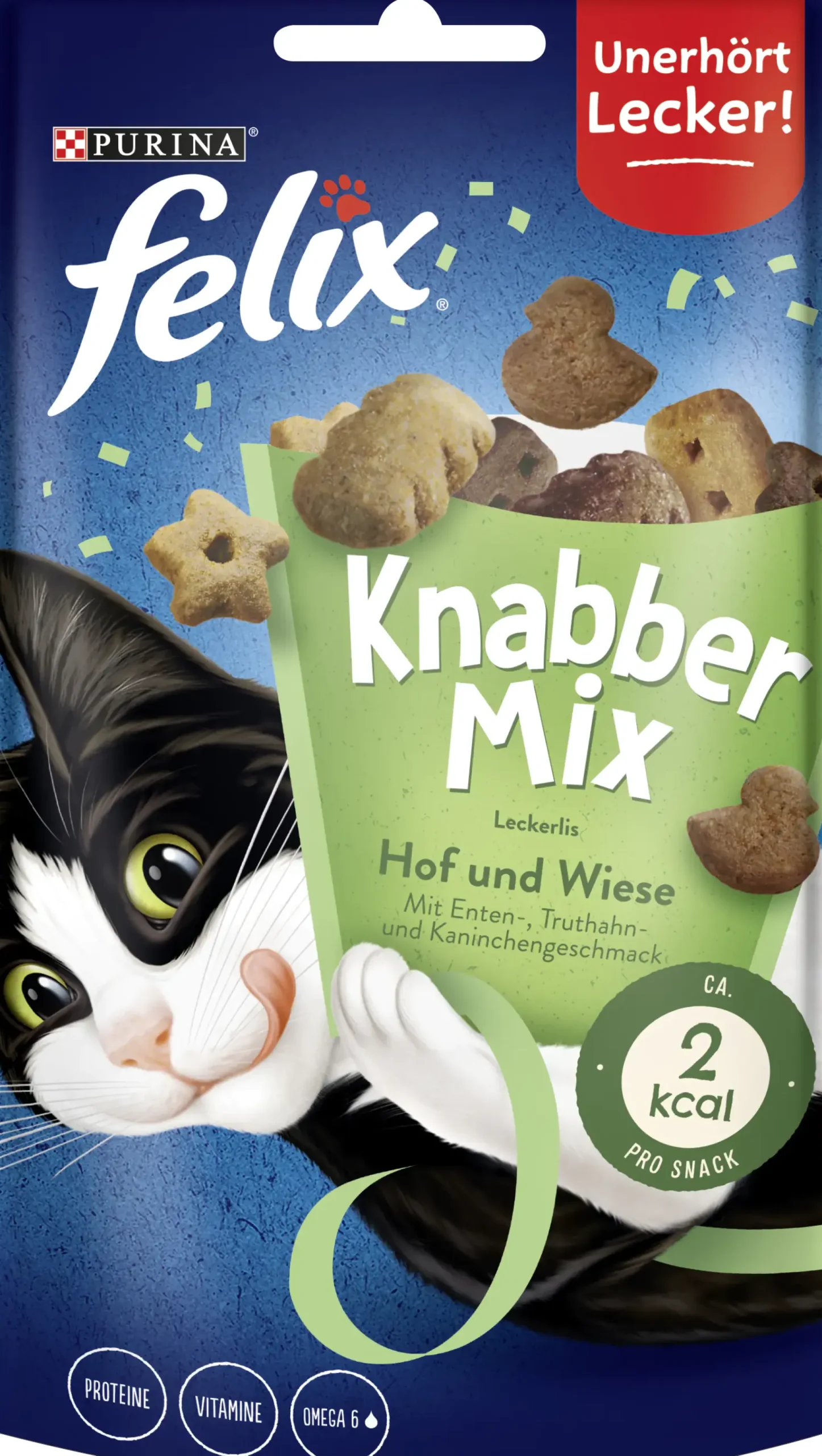 Felix Knabbermix Katzensnack Hof & Wiese 45g