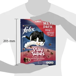 Felix Play Tubes Truthahn Schinken Katzensnacks 180g