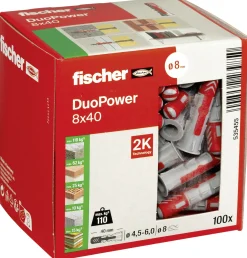 Fischer Dübel Duopower 8.0 x 40 mm - 100 Stück
