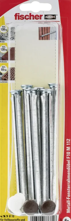 Fischer Fensterrahmendübel 10.0 x 112 mm - 6 Stück
