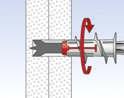 Fischer Gipskartondübel DuoBlade S 44 mm - 20 Stück