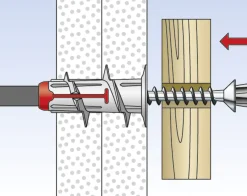 Fischer Gipskartondübel DuoBlade S 44 mm - 20 Stück