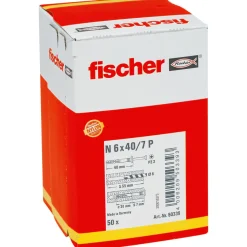 Fischer Nageldübel N 6.0 x 40 mm - 50 Stück