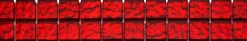 Fliesenbordüre Glas 5 x 30 cm rot Steingröße: ca. 2,3 x 2,3 cm