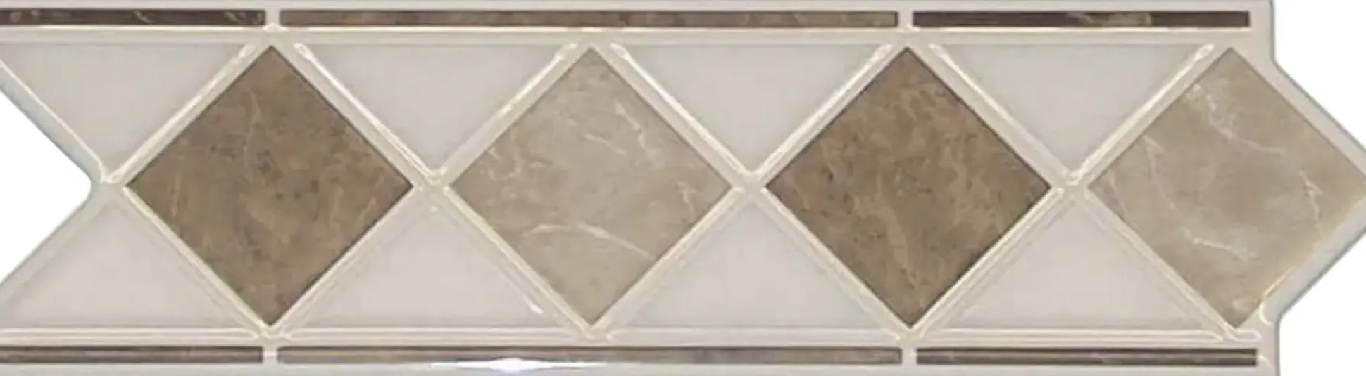 Fliesenbordüre Marmol 6 x 20 cm beige braun