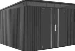 Floraworld Gerätehaus Premium schwarz-metallic 280 x 266 cm