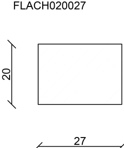 FN Neuhofer Flachleiste 210 cm 27 x 20 mm Buche
