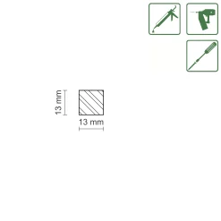 FN Neuhofer Flachleiste 240 cm 13 x 13 mm Fichte/Kiefer