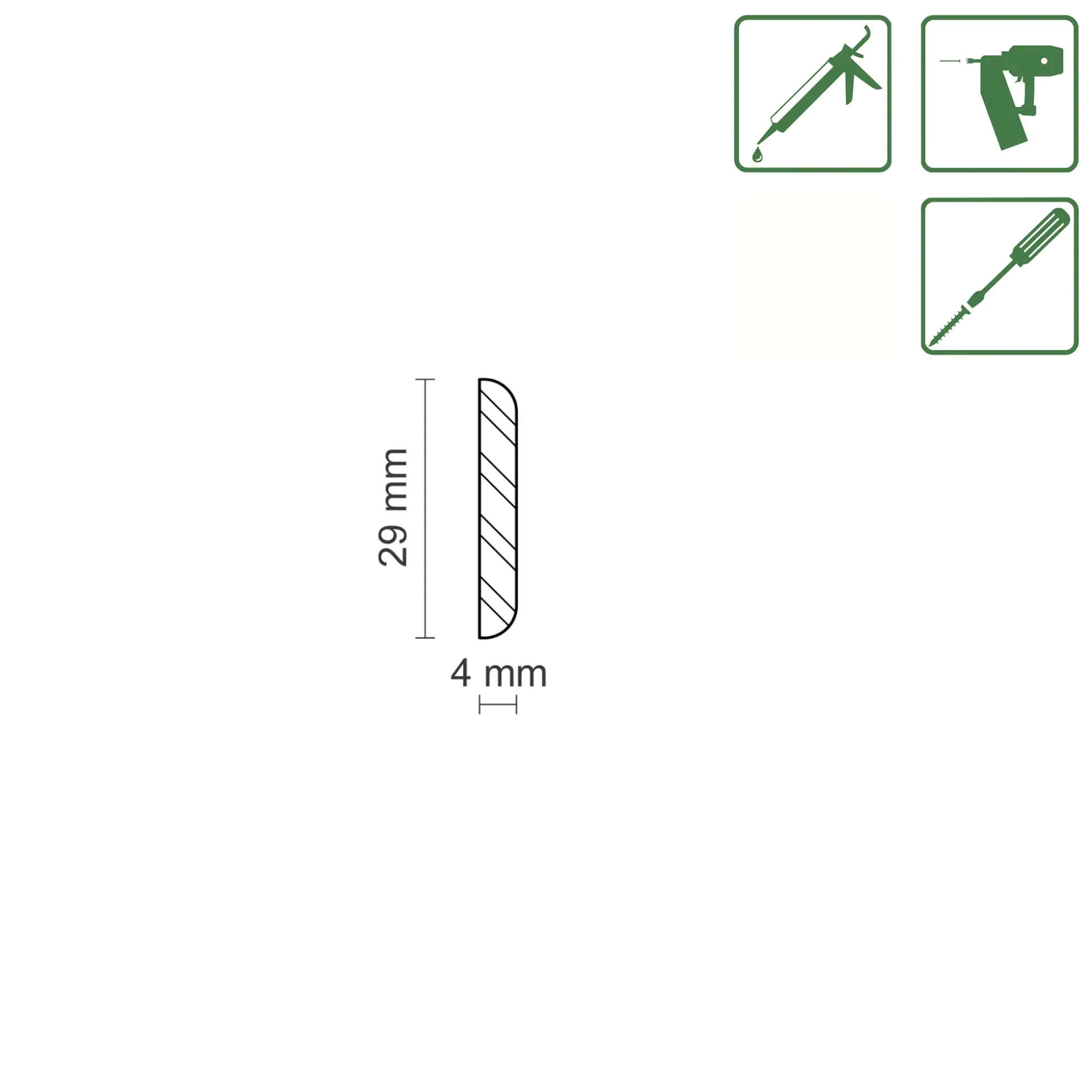FN Neuhofer Tapetenleiste 100 cm 29 x 4 mm Fichte oder Kiefer
