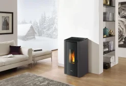 Freepoint Pelletofen Indigo anthrazit bis 7 kW Heizleistung