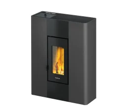 FreePoint Pelletofen Roxy anthrazit schwarz bis 7 kW Heizleistung