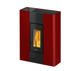 FreePoint Pelletofen Roxy bordeaux schwarz bordeaux bis 7 kW Heizleistung