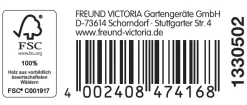 Freund Victoria Standard Frankfurter Schaufel rot lackiert