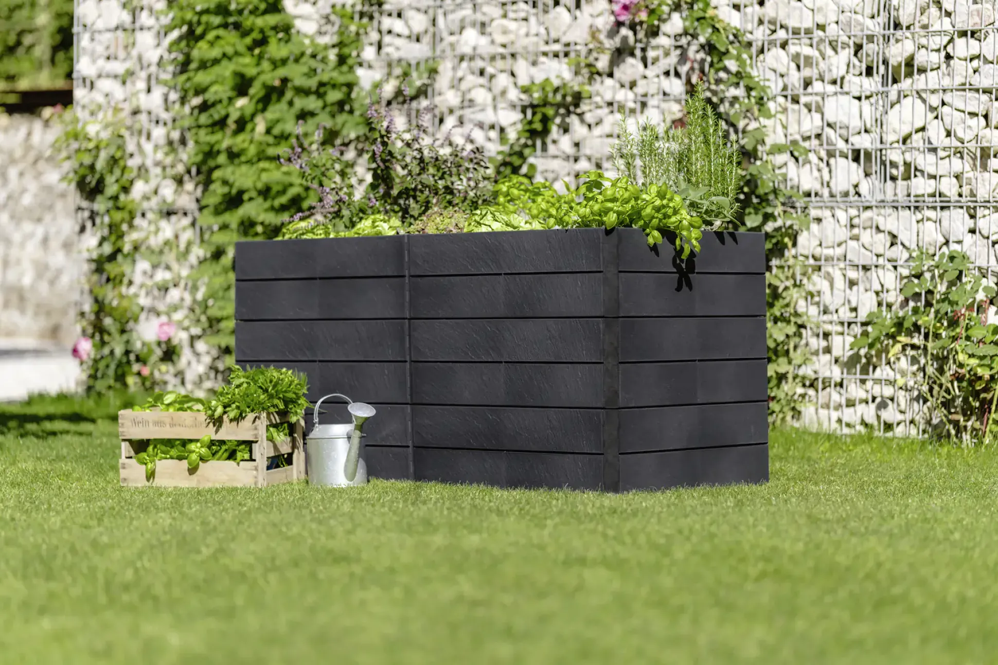 Garantia Hochbeet Ergo Quadro 2L Stone