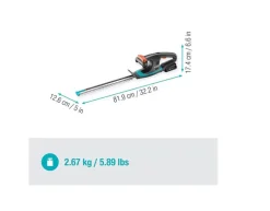 Gardena Akku Heckenschere EasyCut 40/18V, Li-Ionen, 1 Akku
