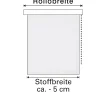 Gardinia EasyFix Doppelrollo grau 45 x 150 cm